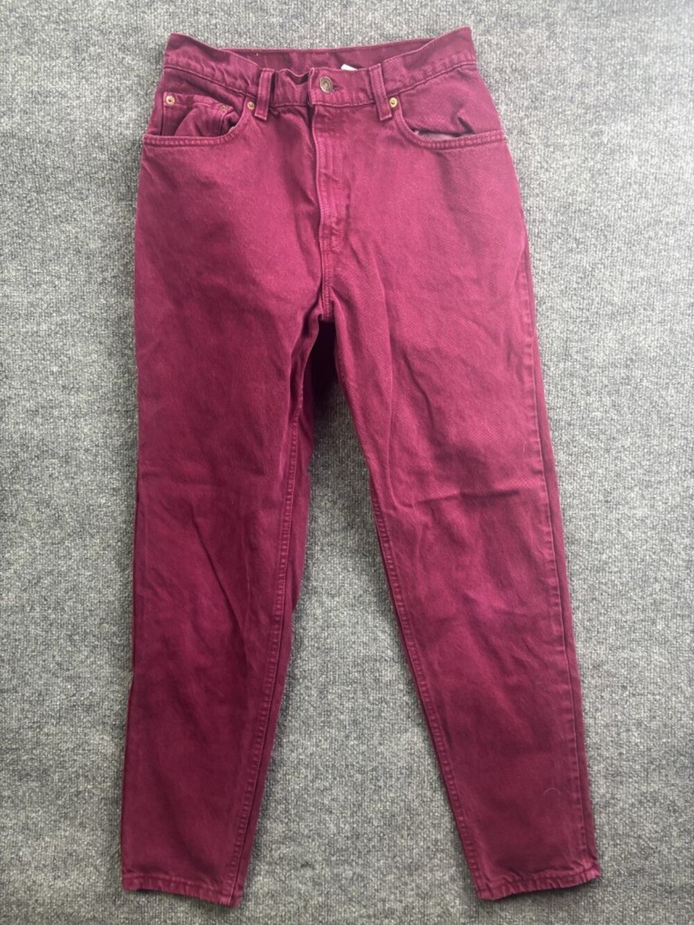 Vintage Levis 553 Relaxed Jeans Womens 8 Red High Rise USA Tapered 28x30 Denim
